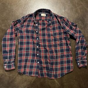 1901 Nordstrom Mens Soft Thin Flannel Button Down Shirt Size Large